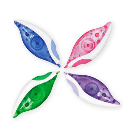 Paper mate cinta correctora dryline 85mx5mm colores varios -12u-