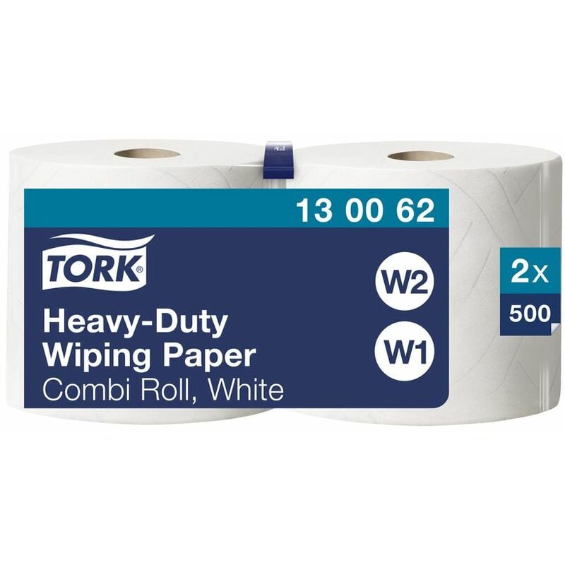 Tork - 130062 H/Duty Paper 430 Combi Roll 2PLY White (2)