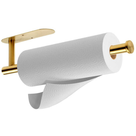 Paper towel hanger steel gold