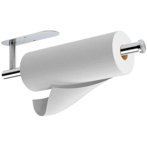 Paper towel hanger steel silver