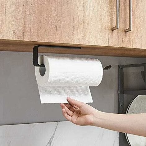 Alliebe 2pcs Paper Towel Holder Dispenser Under Cabinet Paper Roll