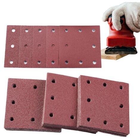 Papier Abrasif 120 Pices Papier de Verre pour Bois Disques