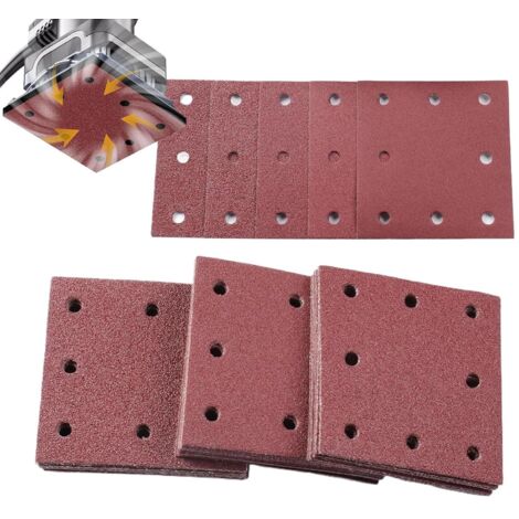 Papier Abrasif Assorti 120 Pièces De Feuilles De Ponçage -