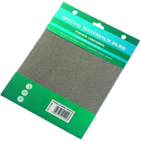 Papier Abrasif Corindon Savy Ponçage Polyvalent Grain Moyen - Générique