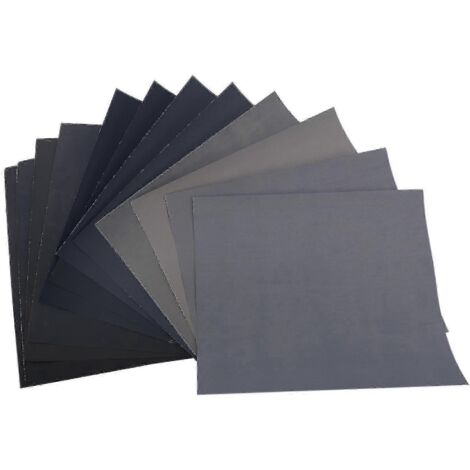 Papier abrasif de haute précision pour polissage et ponçage à sec/à l'eau, grains 1500, 2000, 2500, 3000, 5000 et 7000.