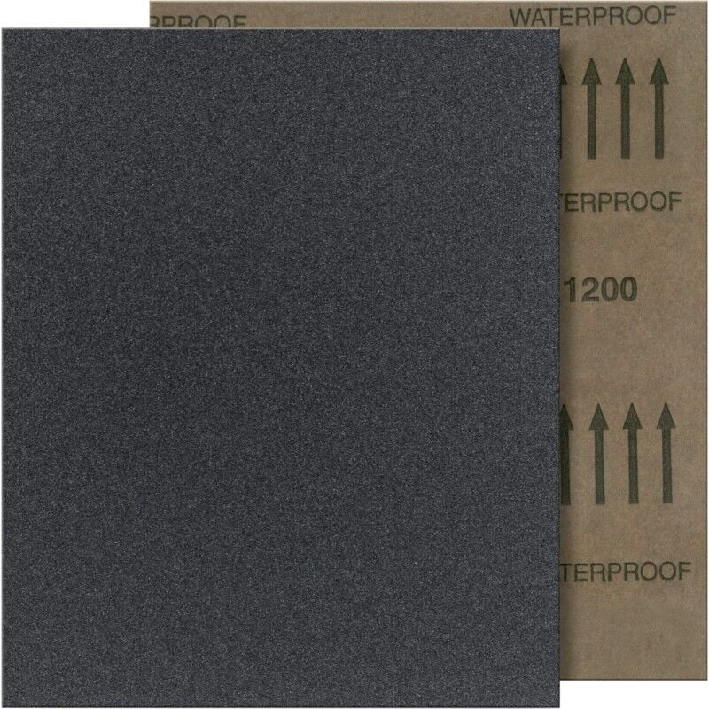 Papier abrasif fp papier imperméable 280x230mm sc, Grain 400 Fortis