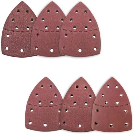Papier Abrasif - Non spécifié - Triangles de Ponçage - 60 pcs - 6 Grains - 150x150x105mm