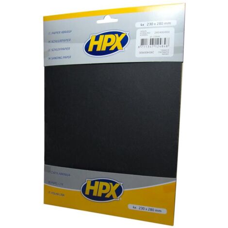 PAPIER ABRASIF P240 X 1/P400 X 2/P600 X 1 HPX