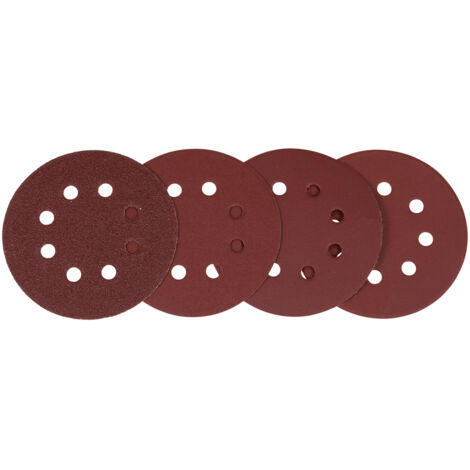Papier abrasif pour ponceuses orbitales aléatoires Makita D-77229 125 mm P60/120/240/320 20 unités