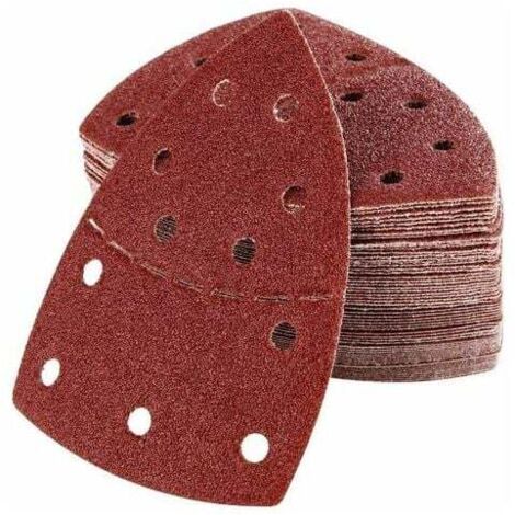 Papier abrasif PSM 100A PSM 160 Triangles de ponçage 2 PSM 200 AES PSM 160 A/PSM 80/Prio Lot de 60 Grain P40/60/80/120/180/ 240 105 mm x 152 mm PSM 18 PDA 180