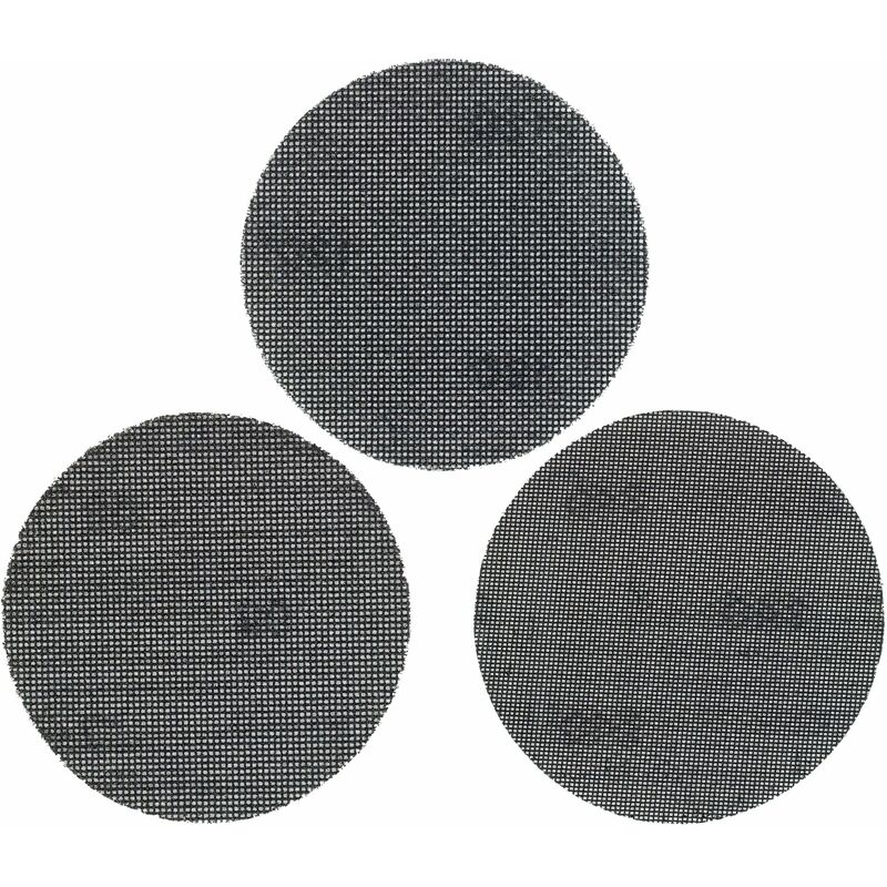Stanley Assortiment de 3 abrasifs excentrique Ø 125mm maille auto aggripants grains 80 120 et 240 STA39267 XJ