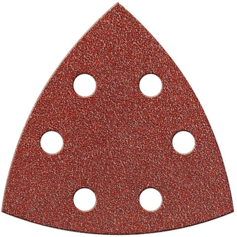 Papier abrasif triangulaire Velcro 94mm K120,Kor.,6L. FORTIS