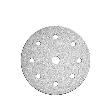 Papier abrasif velcro perforé 9 trous GRAIN 80 pour ORE 125-2 et SUPRAFLEX 125 FLEX