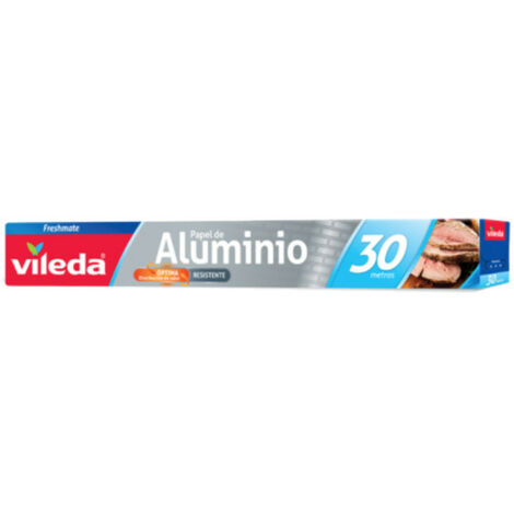 Papier aluminium VILEDA en rouleau de 30 mètres - Aluminium