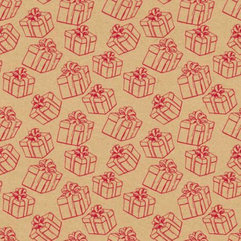 Papier cadeau 4C Kraft 500x70 cm - Feeric lights & christmas
