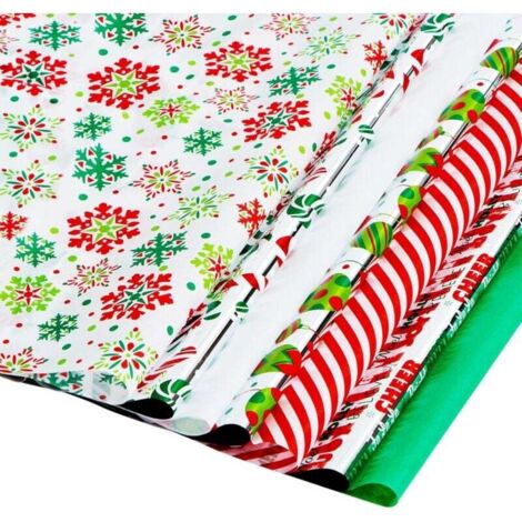 Papier cadeau de Noël 50x50cm 150 pièces