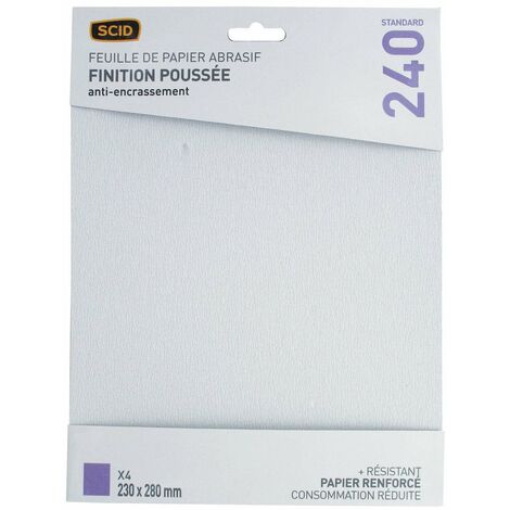 Papier Corindon Anti-encrassement 230 X 280 Mm  240 4