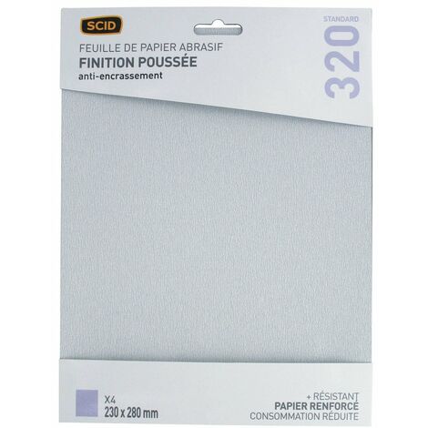 Papier Corindon Anti-encrassement 230 X 280 Mm  320 4