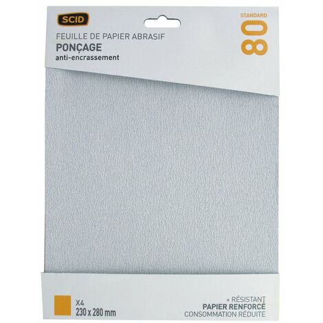 Papier Corindon Anti-encrassement 230 X 280 Mm  80 4