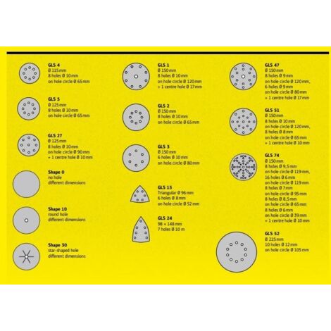 Papier de sable Klingspor FP 73 WK GLS47 150 mm P240 100 unités