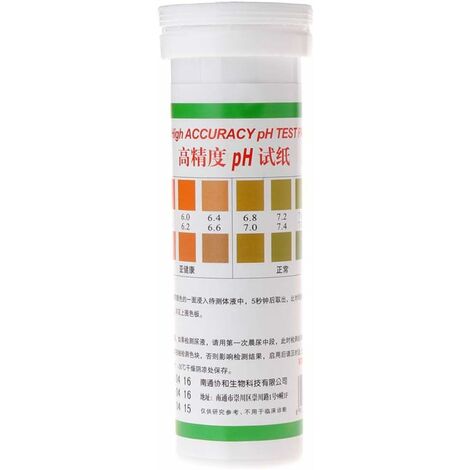Papier de Test de Haute précision PH, Papier de Test de pH de Haute précision Bandes de salive Test de l'eau indicateur d'acide alcalin