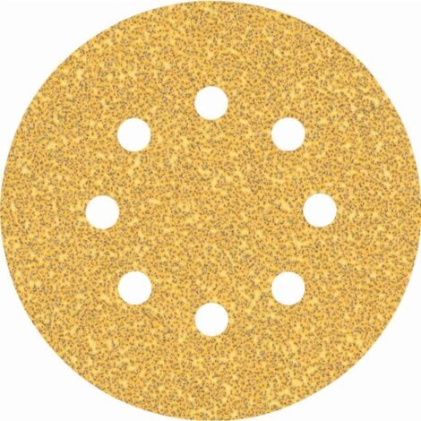 Papier de verre abrasif 125mm grain 40 – Lot de 10 pièces pour ponçage rapide – Technologie anti-encrassement
