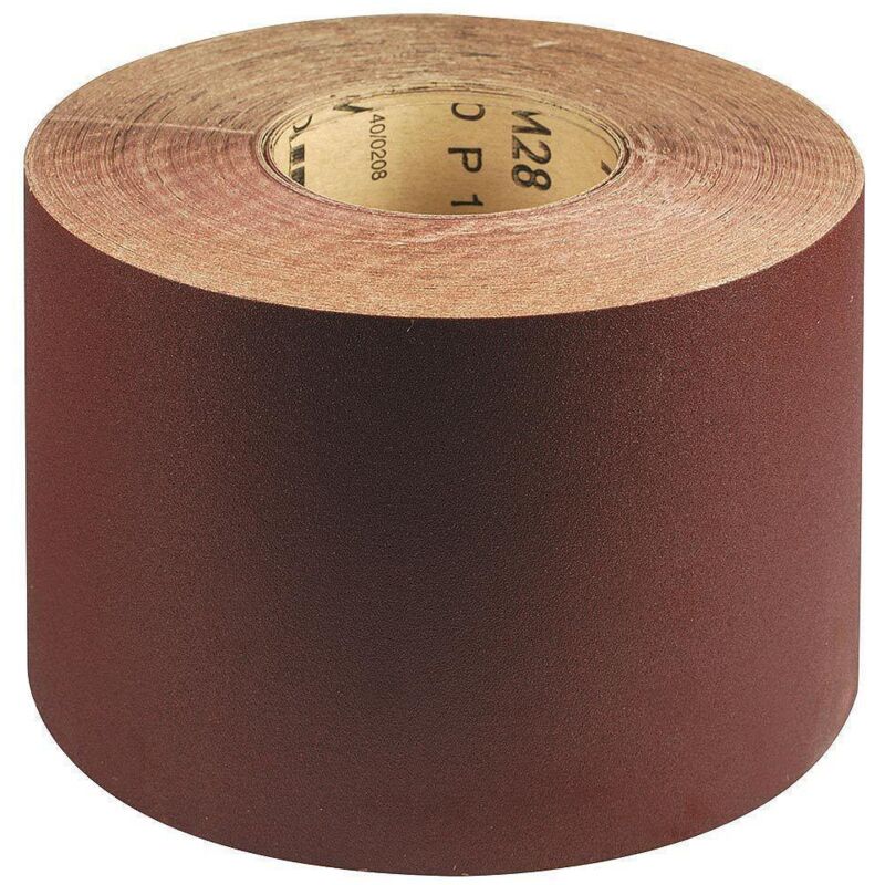 Papier abrasif professionnel au corindon 120 mm. x 50m. 120 grains