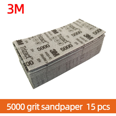 Papier de verre pyramide 3M 70/140 mm300 0/5000, polissage de voiture, beauté, gravier, meulage à sec, éponge,5000 grit 15 pcs