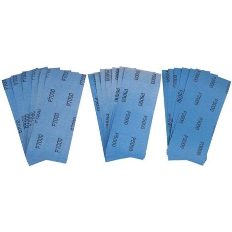 Papier de Verre Sec Grain 3000 5000 7000 pour Polissage Automobile Carrosserie Cloisons Sèches 9 X 3,6 Pouces