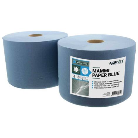 Papier essuie pis et mamelles 3 plis (lot de 2 bobines)