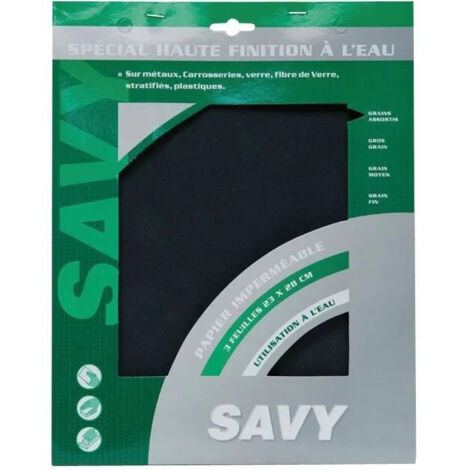 PAPIER IMPERMEABLE - 3 FEUILLES SAVY 2912000