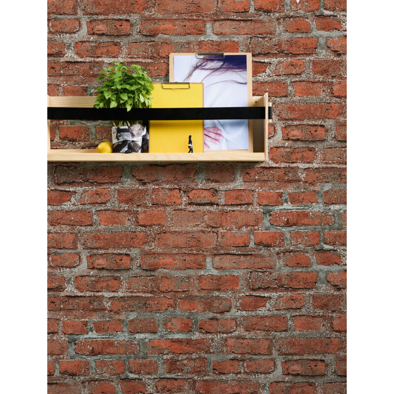 Papier peint brique rouge Papier peint brique Papier peint intissé et embossé Idéal pour salon