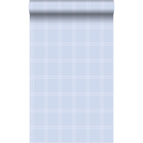 papier peint à carreaux bleu clair - Origin Wallcoverings