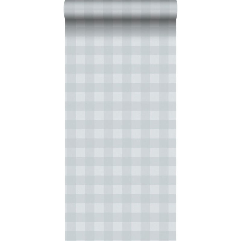 Papier peint à carreaux bleu clair Sanders&sanders
