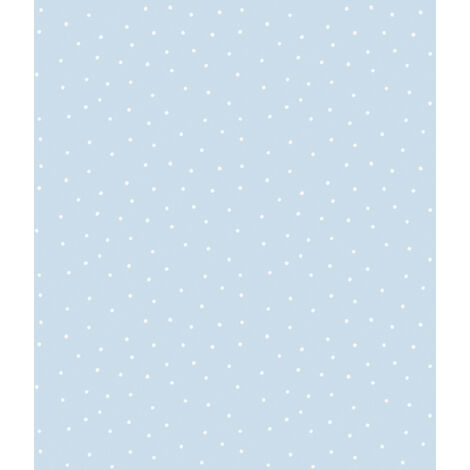 papier peint à motif de petits points bleu et blanc  - Sanders & Sanders