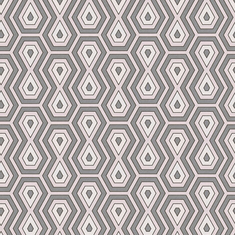 Papier peint à motif géométrique rose & gris Tapisserie vintage graphique pour salon Papier peint gris blanc & rose style années 70