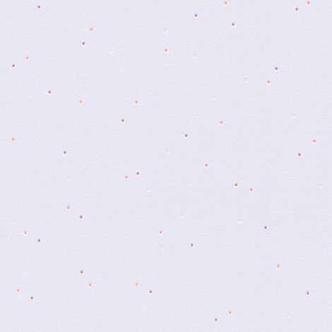 Papier peint à pois multicolore Tapisserie moderne pour une chambre d'enfant Papier peint intissé violet rose blanc