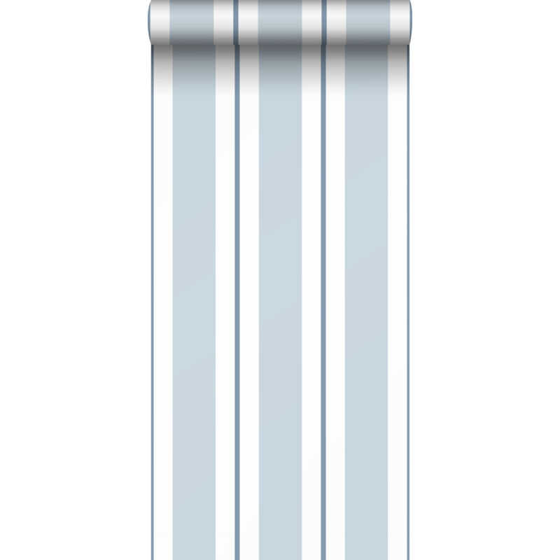 Papier peint à rayures bleu Sanders&sanders