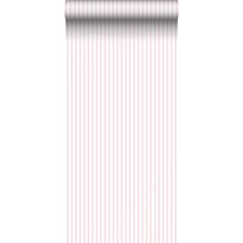 Sanders&sanders - papier peint à rayures rose et blanc Sanders&sanders - papier peint à rayures rose et blanc