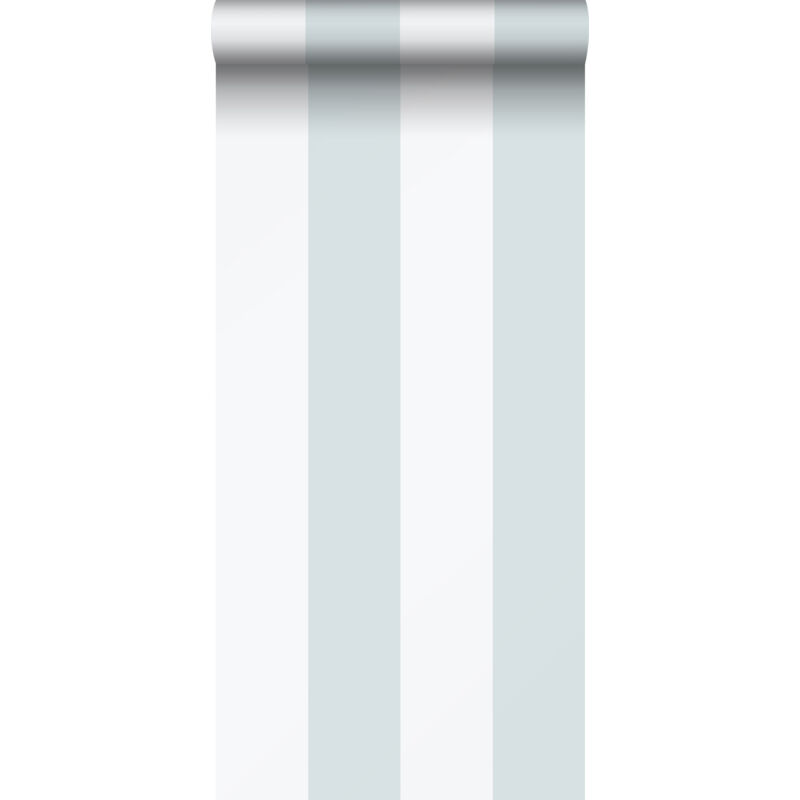 Sanders&sanders - papier peint à rayures bleu clair et blanc