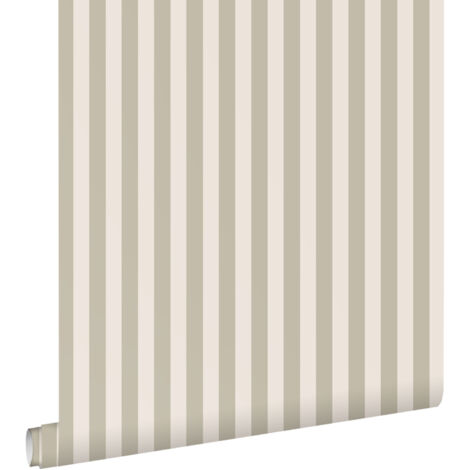 papier peint à rayures sable beige - ESTAhome