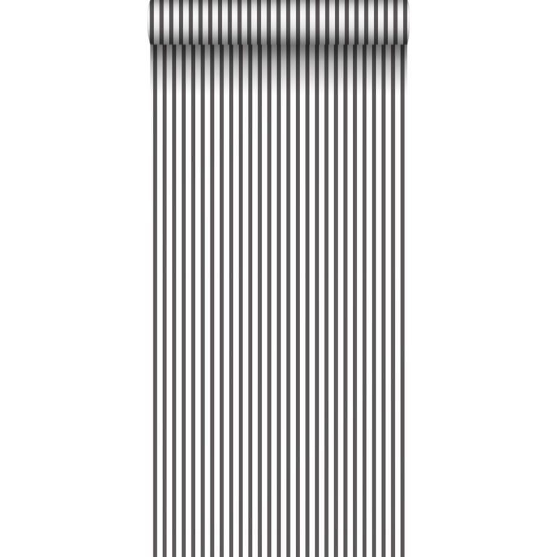 Papier peint à rayures noir et blanc Sanders&sanders