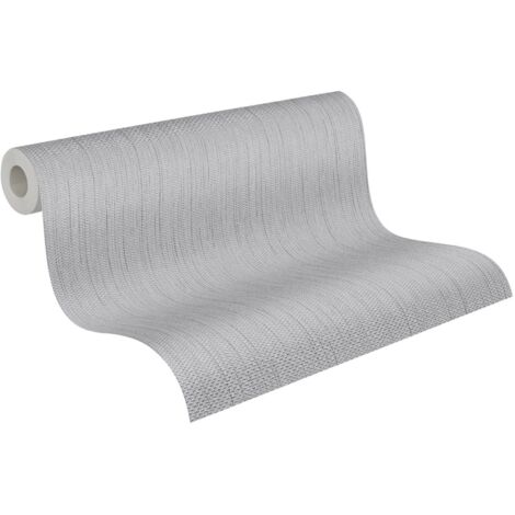 papier peint à texture gris et argent  - A.S. Création