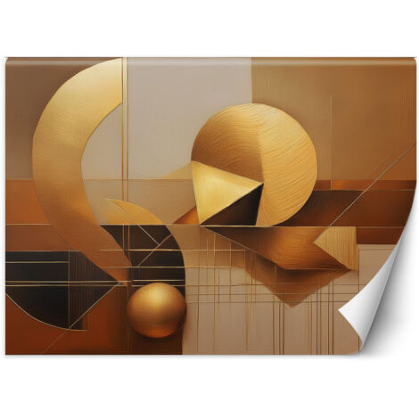 Papier peint Abstraction géométrique 3D 100x70