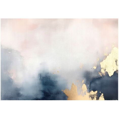 Papier peint abstrait doré et gris salon chambre à coucher – 350 x 250 cm papier peint intissé Wallarena