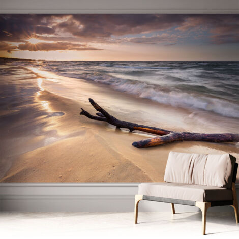 Papier peint adhésif autocollant pour salon chambre à coucher peint imprimé Installation facile Plage occidentale 312x219 cm