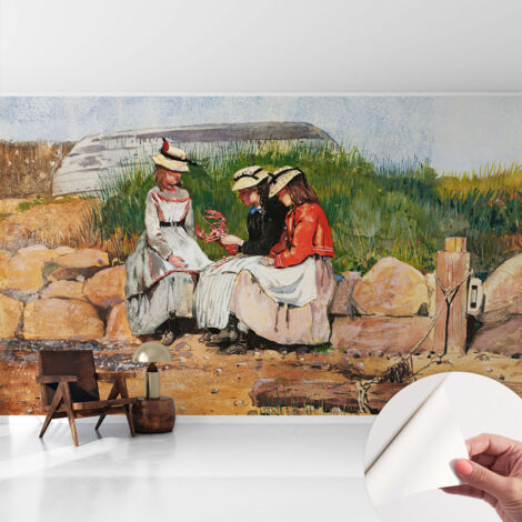Papier peint adhésif autocollant pour salon chambre à coucher peint imprimé Installation facile Vacances d'été 416x254 cm