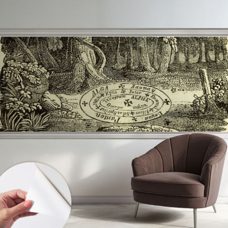 Papier peint adhésif autocollant pour salon chambre à coucher peint imprimé pour mur Cercle magique 250x104 cm