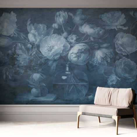 Papier peint adhésif autocollant pour salon chambre à coucher peint imprimé pour mur Composition florale 312x219 cm