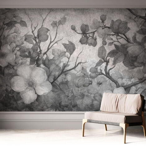 Papier peint adhésif autocollant pour salon chambre à coucher peint imprimé pour mur Fleur sur une branche 312x219 cm